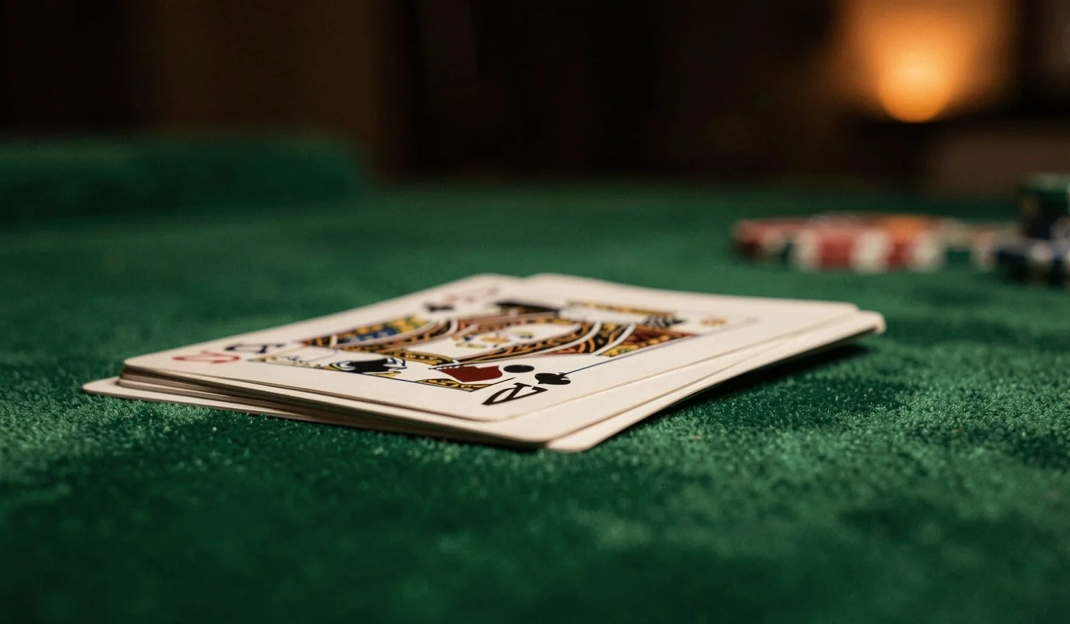 Detalle editorial de mesa de casino premium